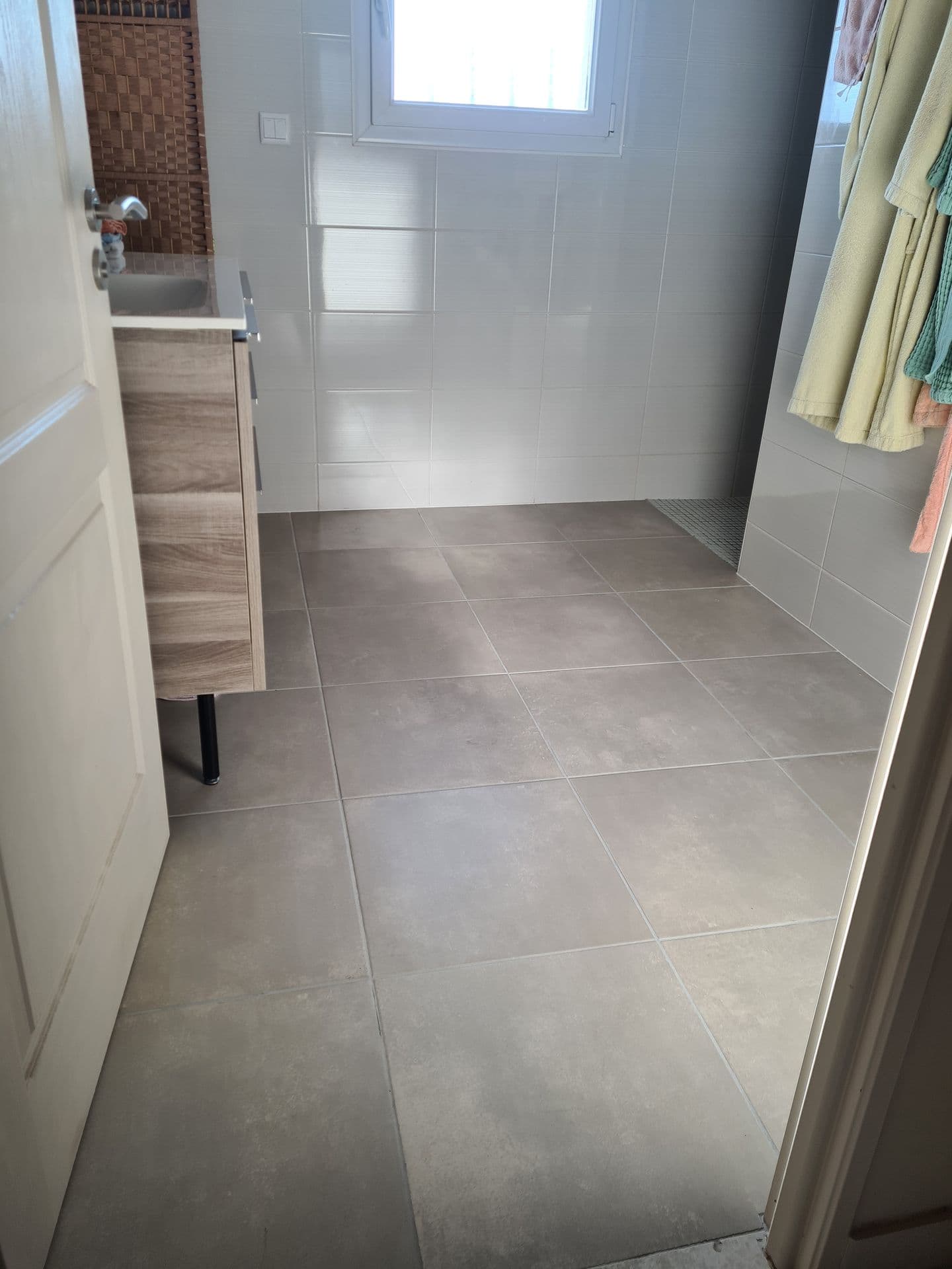 Réfection du sol d'une salle de bain