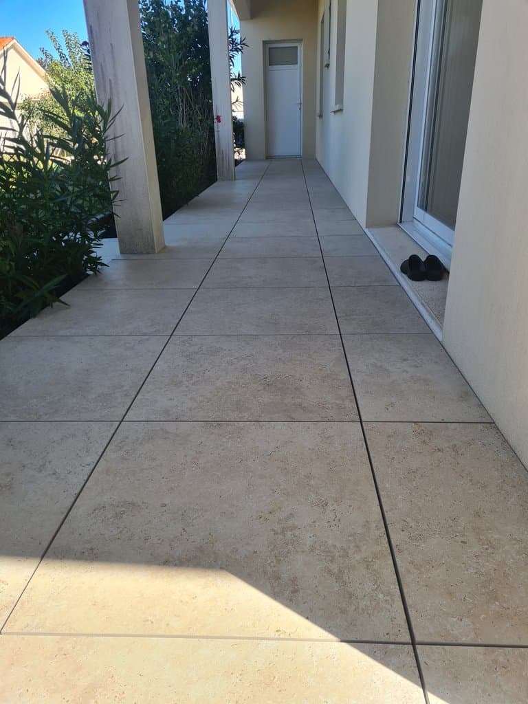 Remplacement d'une terrasse bois par une terrasse sur plots